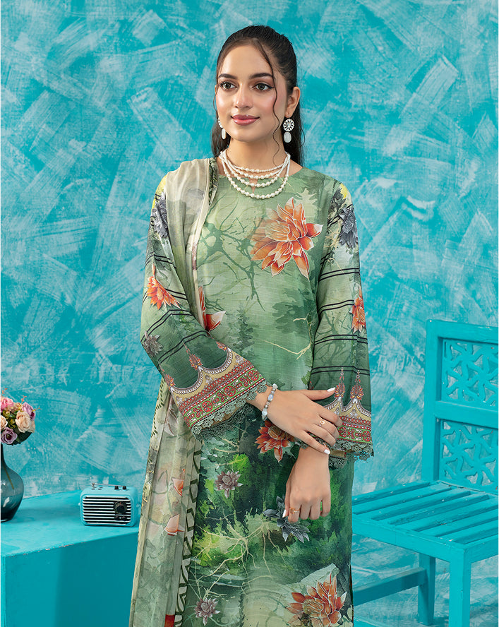 SASSI Viscose PRINT Shirt & Dupatta Vol-2475