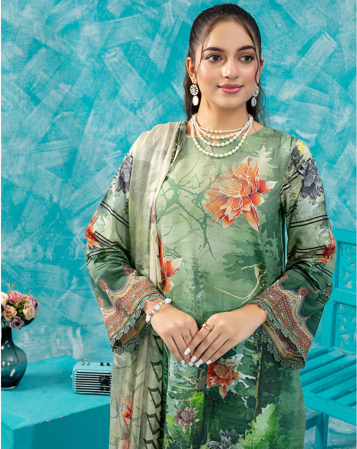 SASSI Viscose PRINT Shirt & Dupatta Vol-2475