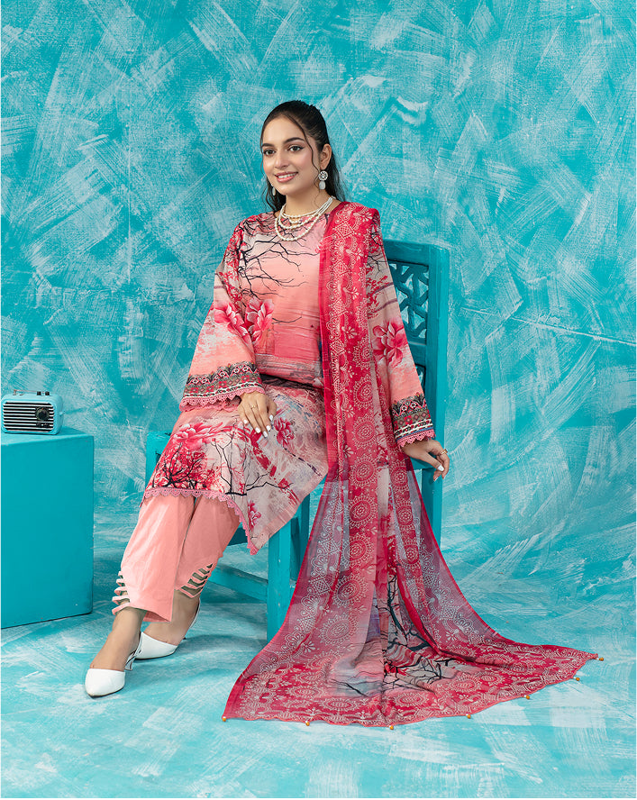 SASSI Viscose PRINT Shirt & Dupatta Vol-2475