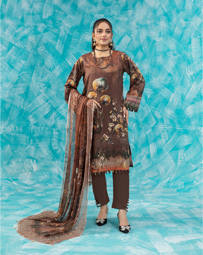 SASSI Viscose PRINT Shirt & Dupatta Vol-2475