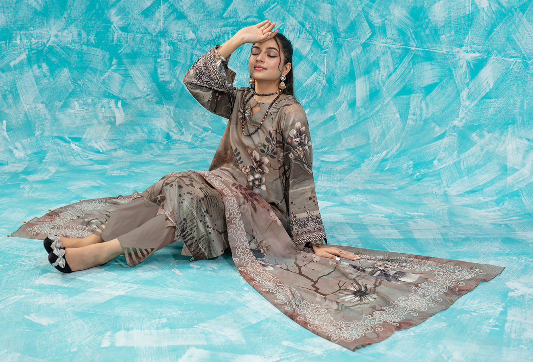 SASSI Viscose PRINT Shirt & Dupatta Vol-2475