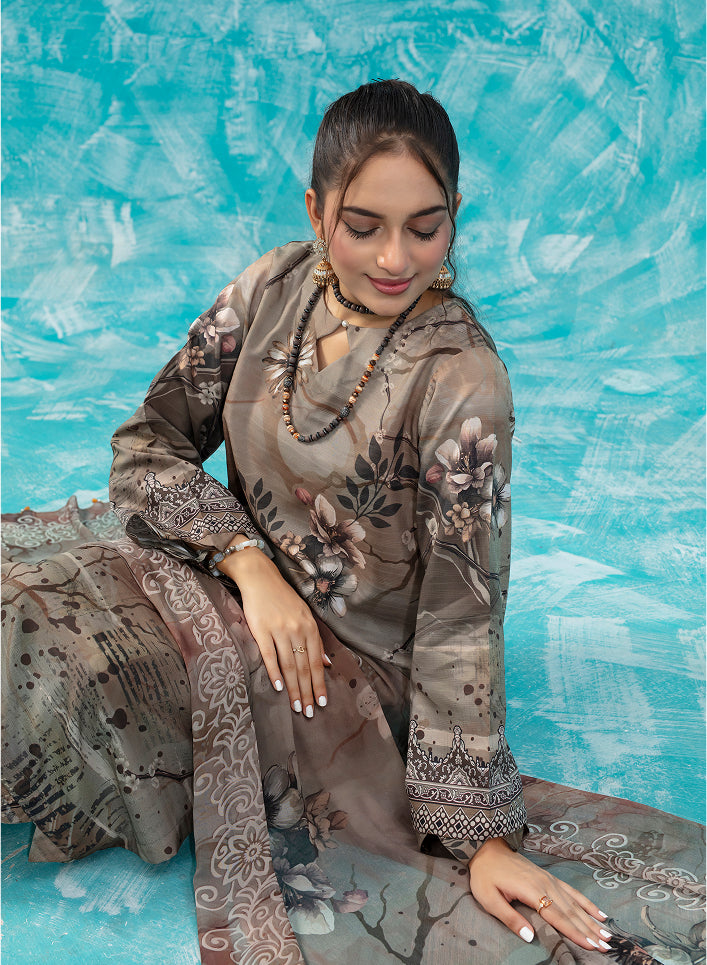 SASSI Viscose PRINT Shirt & Dupatta Vol-2475
