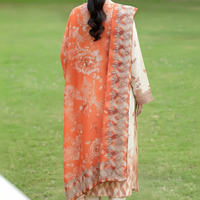 Sassi Volume 5000 Unstitched Lawn Suit – Printed Shirt, Lawn Dupatta & Dyed Trouser — 2
