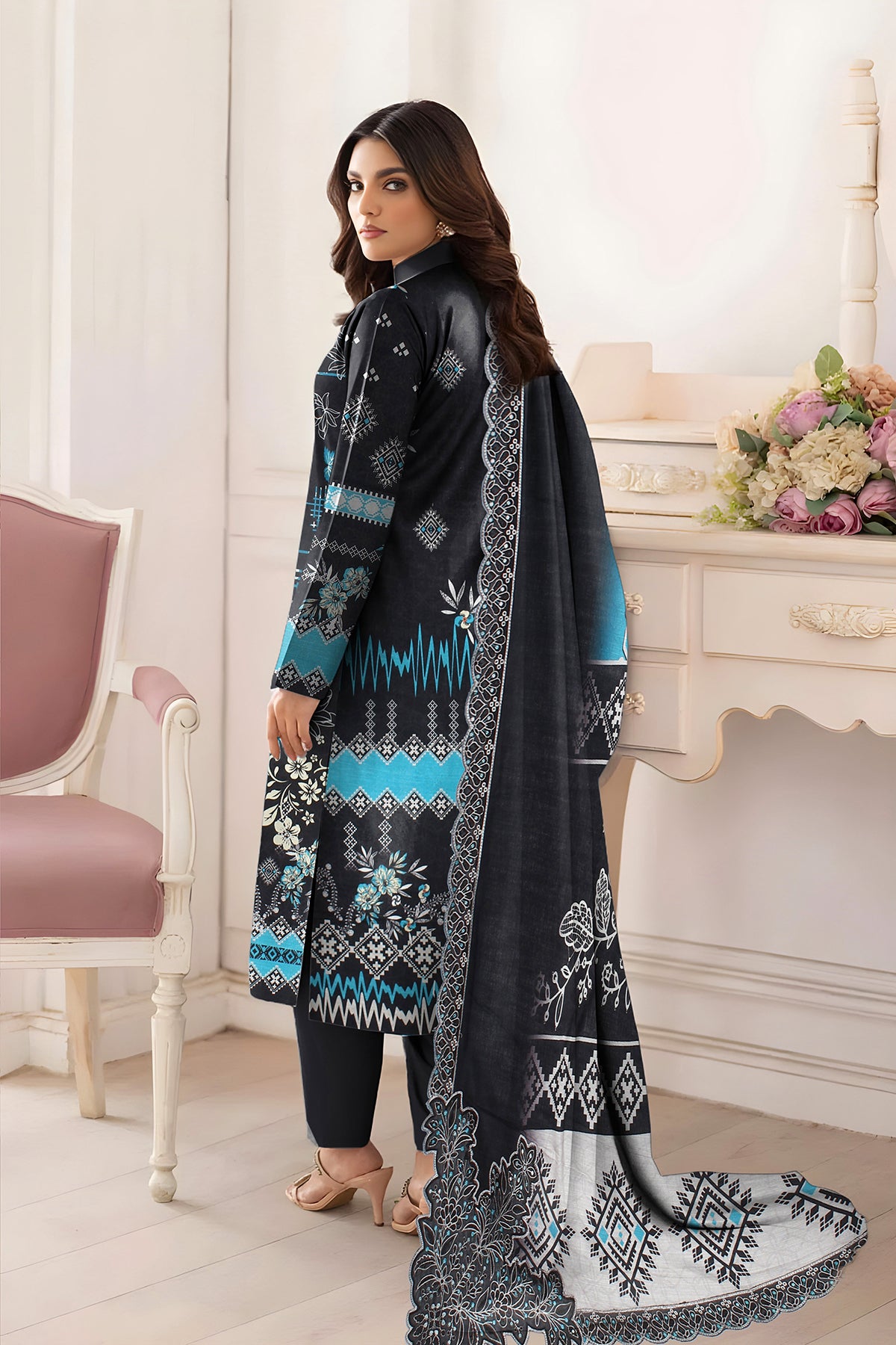SASSI KHADDER EMB Shirt & Dupatta Vol-2450