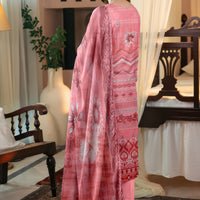 Sassi Volume 2028 – Stitched Lawn Suit with Embroidered Daman & Printed Dupatta — 2