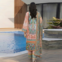 Sassi Volume 5001 – 3 Piece Unstitched Airjet Lawn Printed Suit with Voil Dupatta — 2