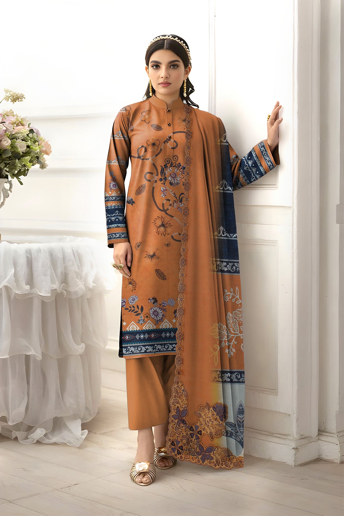 SASSI KHADDER EMB Shirt & Dupatta Vol-2450