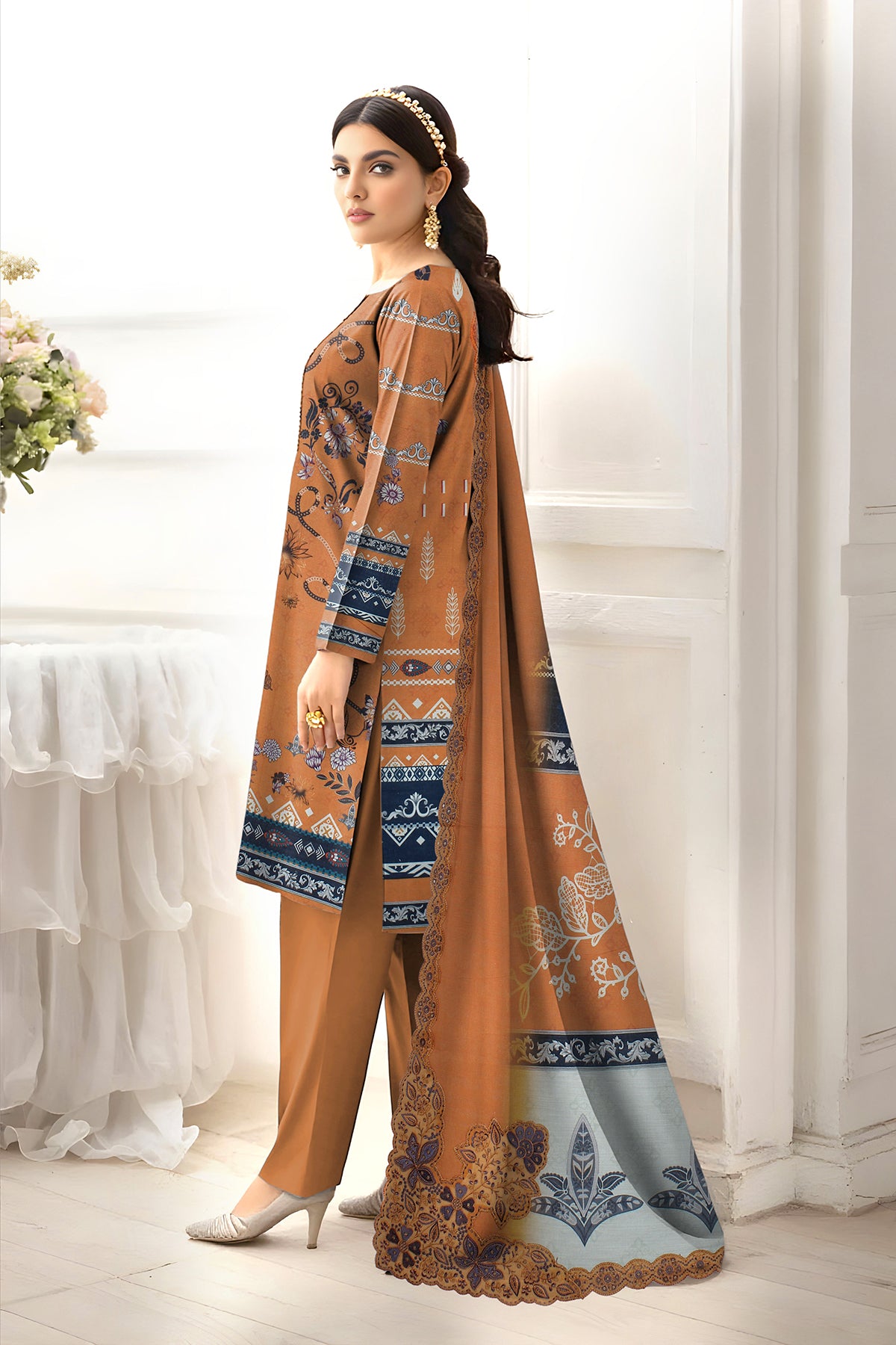 SASSI KHADDER EMB Shirt & Dupatta Vol-2450