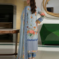 Sassi Volume 5001 – 3 Piece Unstitched Airjet Lawn Printed Suit with Voil Dupatta — 2