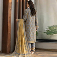 Sassi Volume 5001 – 3 Piece Unstitched Airjet Lawn Printed Suit with Voil Dupatta — 2