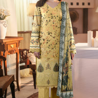 Sassi Volume 2028 – Stitched Lawn Suit with Embroidered Daman & Printed Dupatta — 1