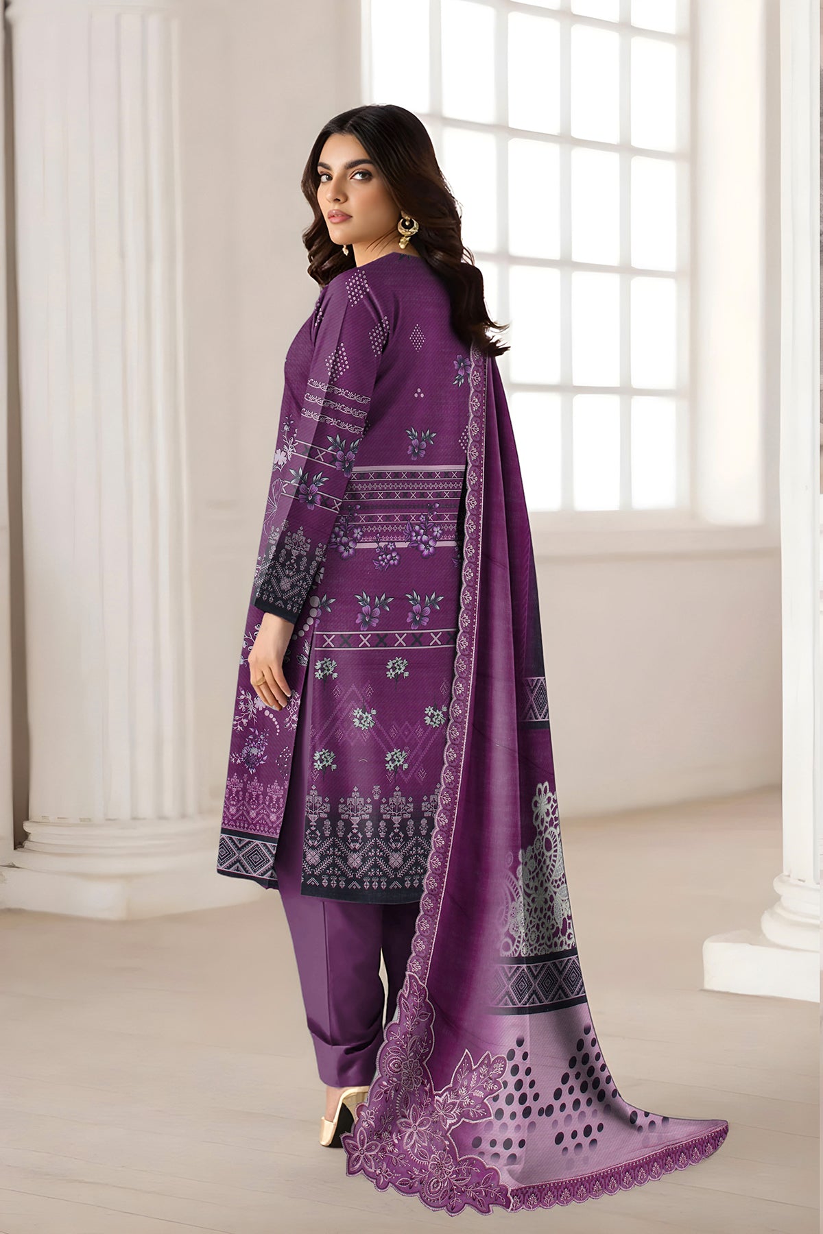 SASSI KHADDER EMB Shirt & Dupatta Vol-2450