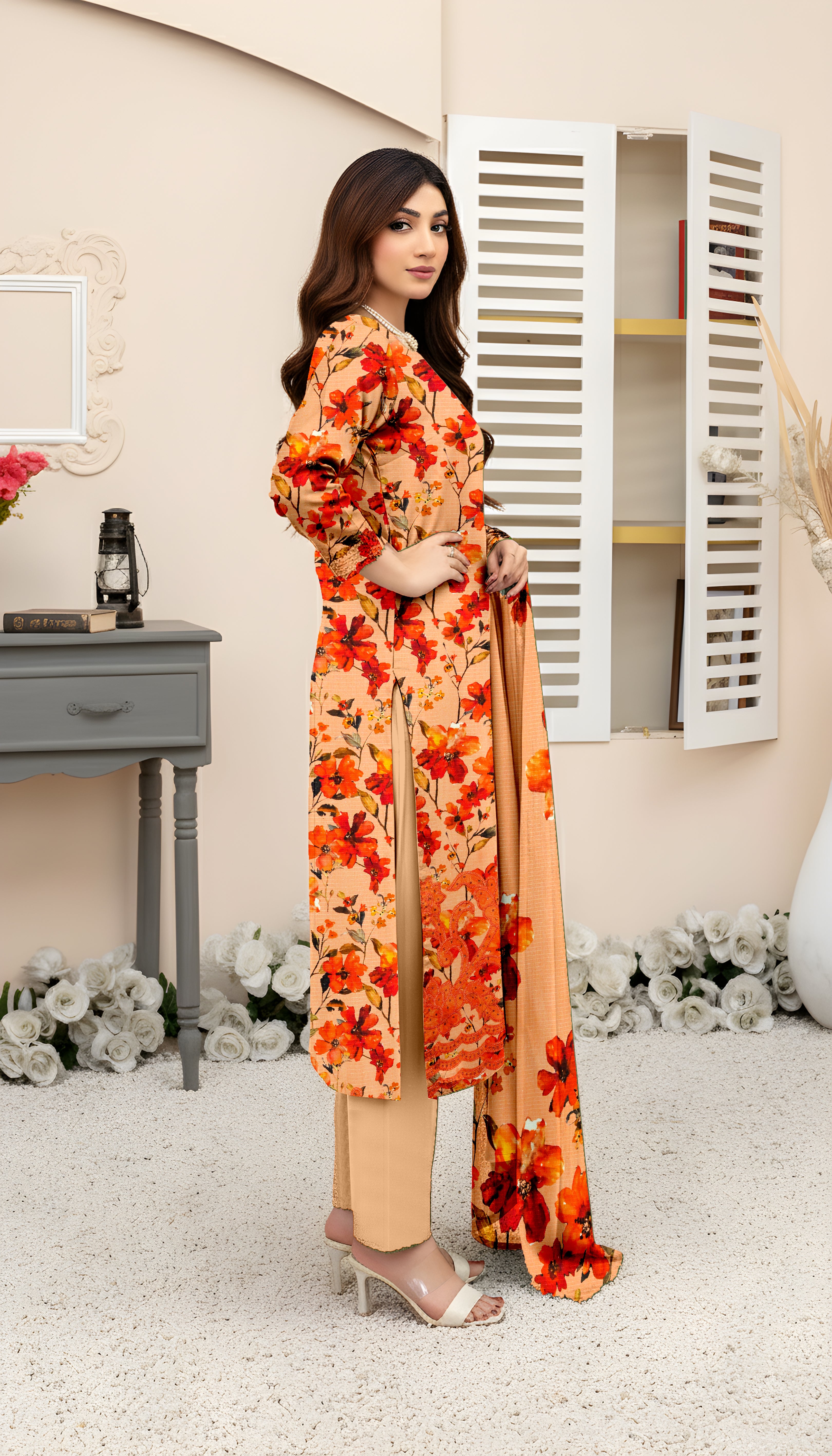 SASSI VISCOSE EMB Shirt & Dupatta Vol-2489