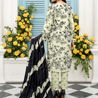 Aleezy Supreme Airjet Lawn Vol 2834 – 3 Piece Unstitched Printed Suit — 2
