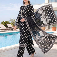 SASSI Vol-5005 – Pre-Shrunk 3PC Cambric Cotton Unstitched Suit — 2