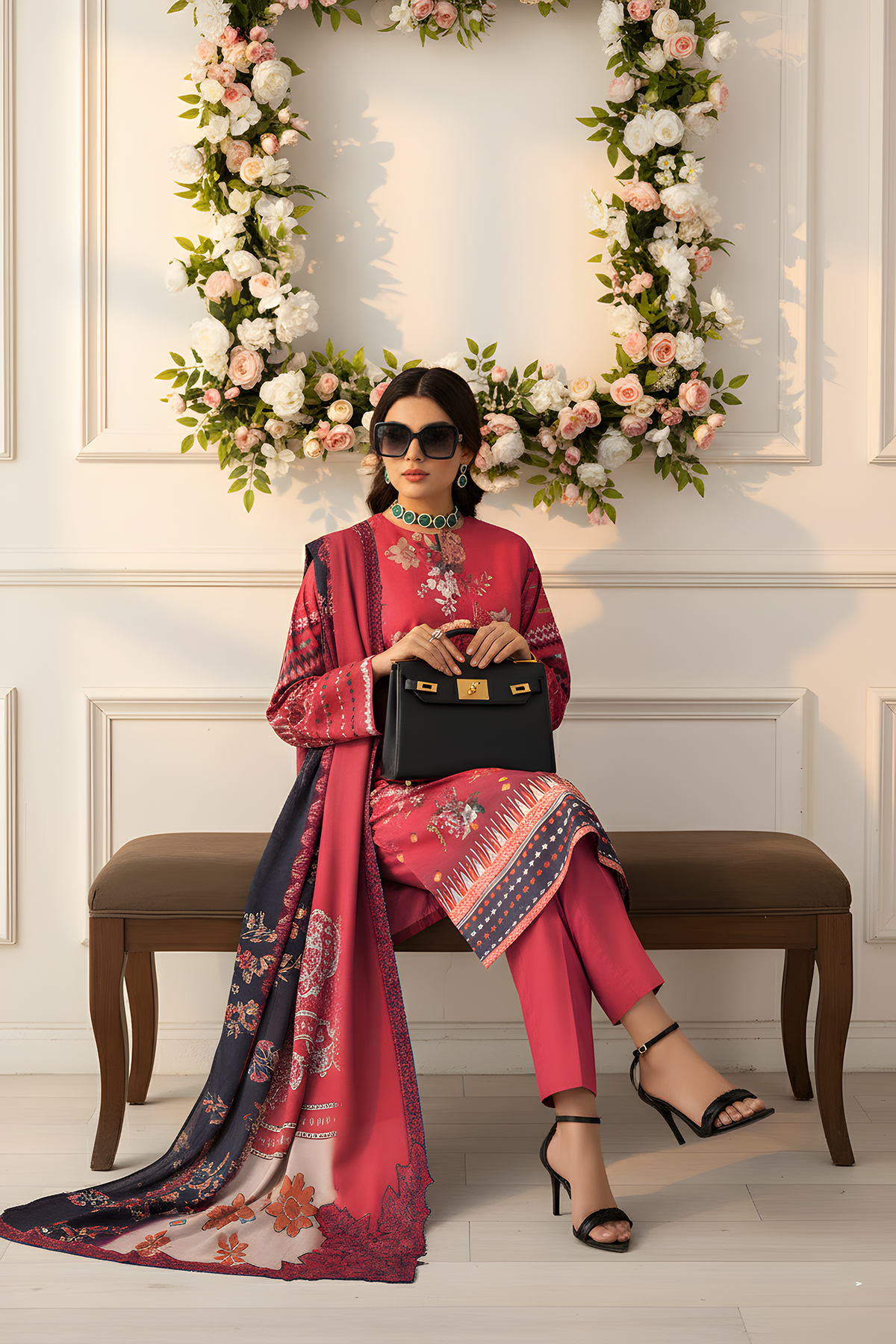 SASSI KHADDER EMB Shirt & Dupatta Vol-2450