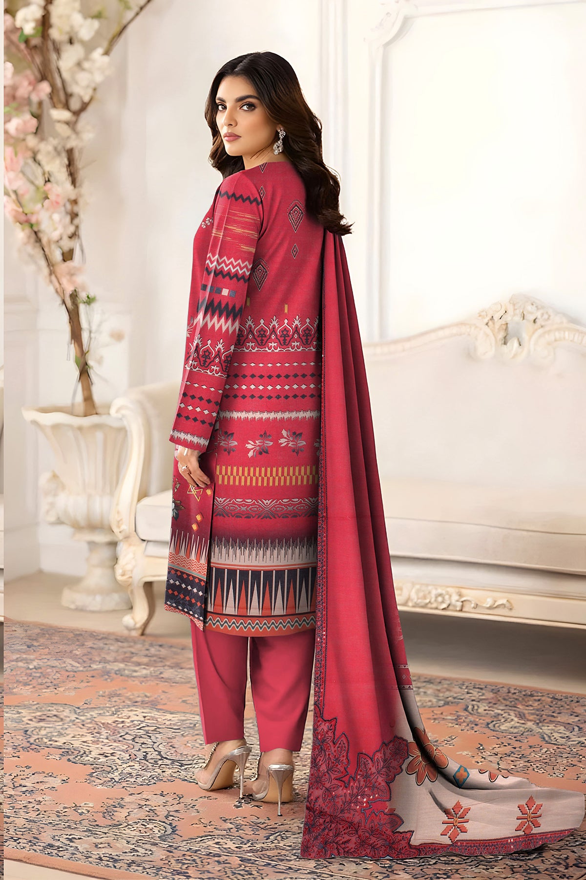 SASSI KHADDER EMB Shirt & Dupatta Vol-2450