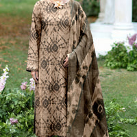 Sassi Volume 5000 Unstitched Lawn Suit – Printed Shirt, Lawn Dupatta & Dyed Trouser — 1