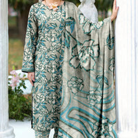 Sassi Volume 5000 Unstitched Lawn Suit – Printed Shirt, Lawn Dupatta & Dyed Trouser — 1