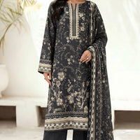 SASSI Black Special Printed Lawn 3 Piece Unstitched Suit – Vol 3116 — 1
