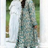 Sassi Volume 5000 Unstitched Lawn Suit – Printed Shirt, Lawn Dupatta & Dyed Trouser — 2