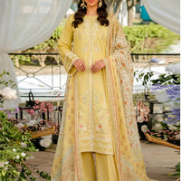 SASSI ABSARA Vol 4601 Ready to Wear 3PC Stitched Lawn Suit with Embroidered Shirt — 1