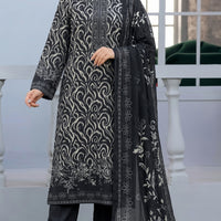 SASSI Black Special Printed Lawn 3 Piece Unstitched Suit – Vol 3116 — 1