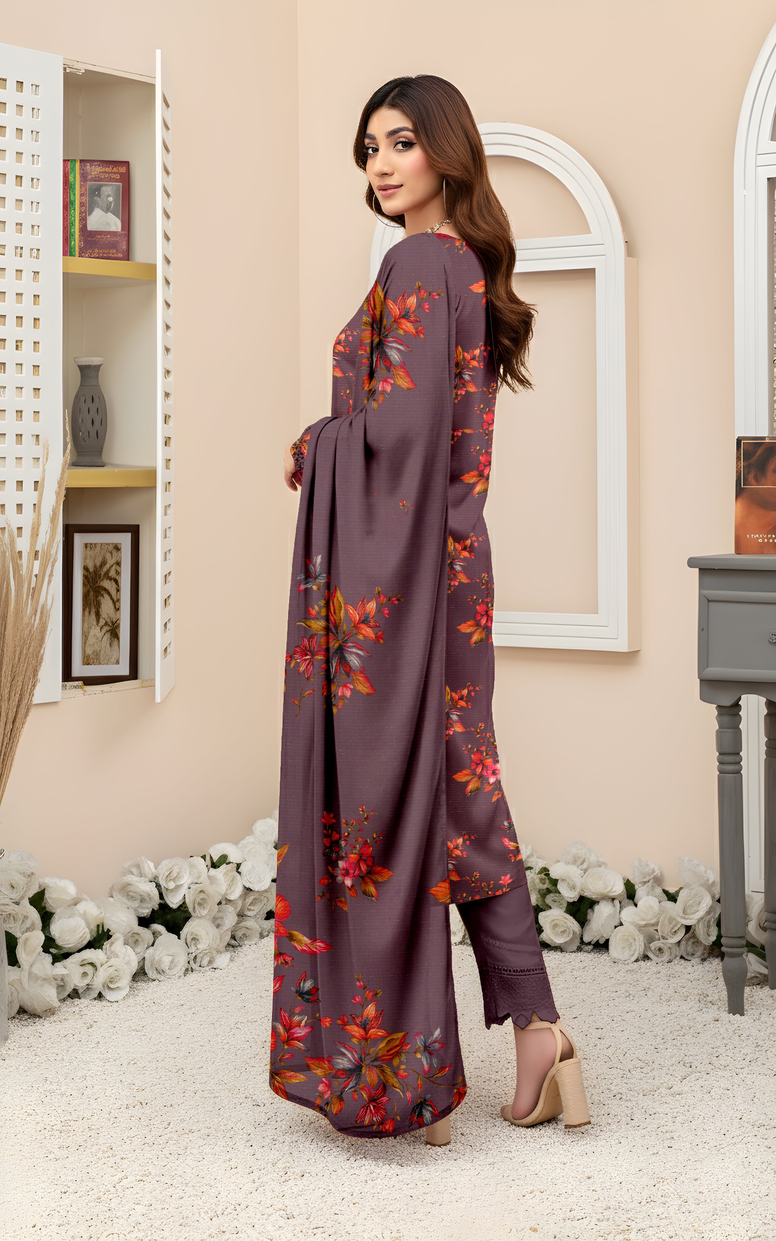 SASSI VISCOSE EMB Shirt & Dupatta Vol-2489