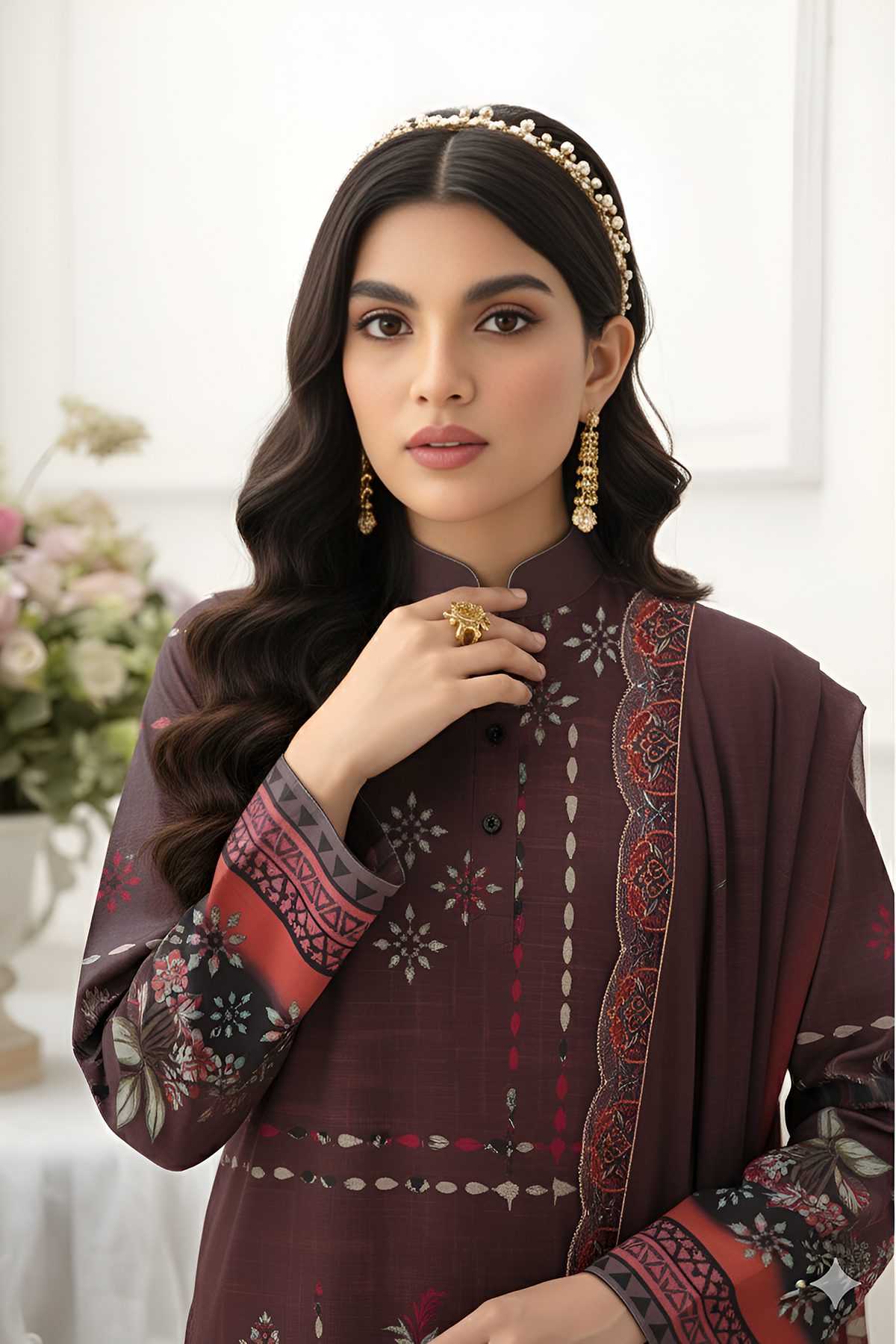 SASSI KHADDER EMB Shirt & Dupatta Vol-2450