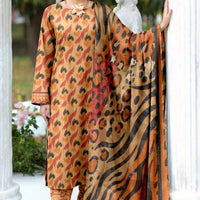 Sassi Volume 5000 Unstitched Lawn Suit – Printed Shirt, Lawn Dupatta & Dyed Trouser — 1