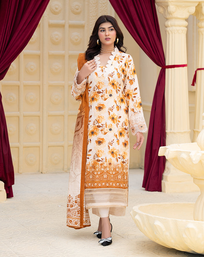 SASSI Viscose Print Shirt & Dupatta Vol-2478