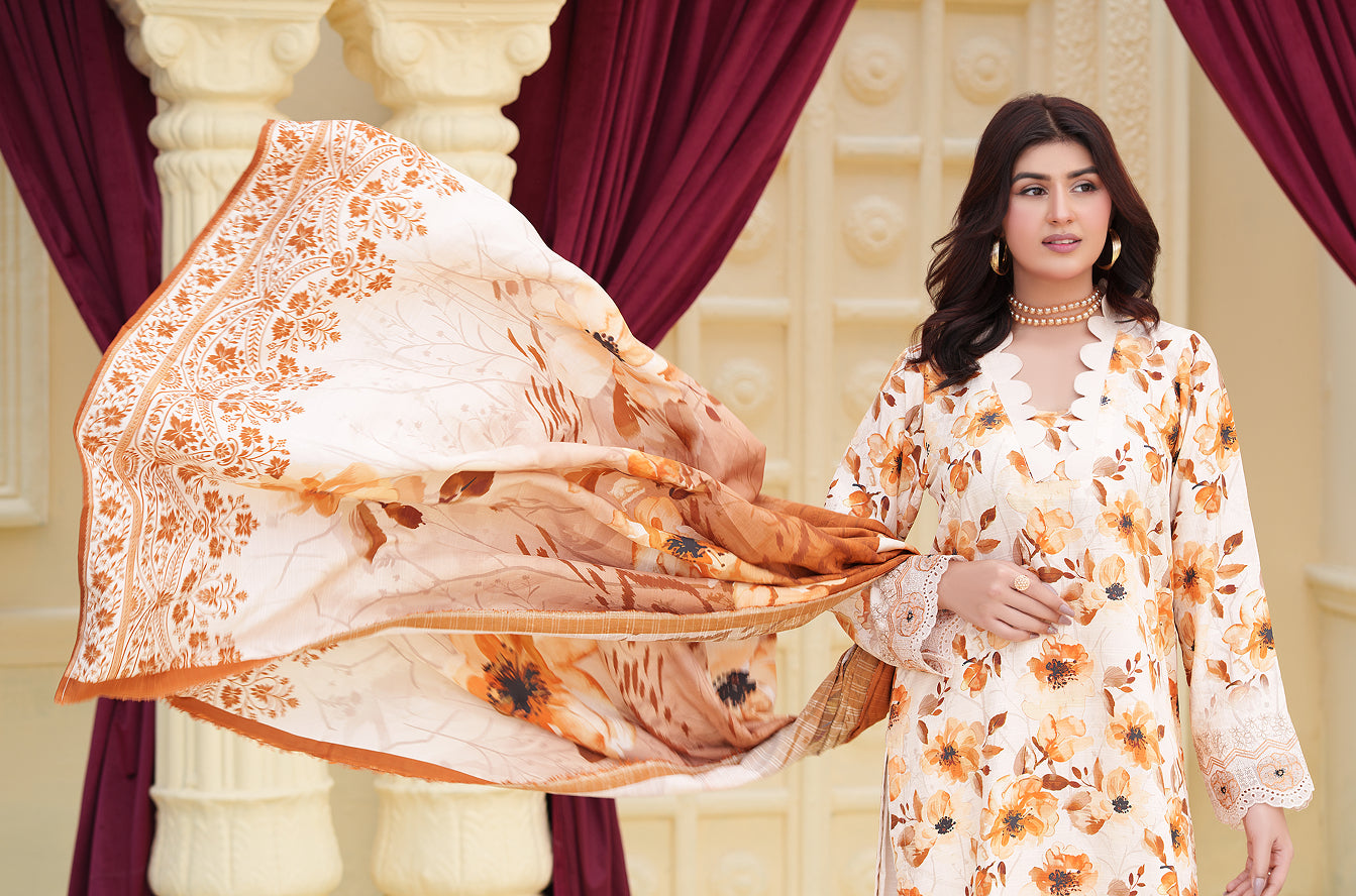 SASSI Viscose Print Shirt & Dupatta Vol-2478