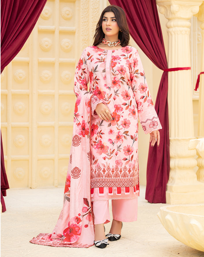 SASSI Viscose Print Shirt & Dupatta Vol-2478