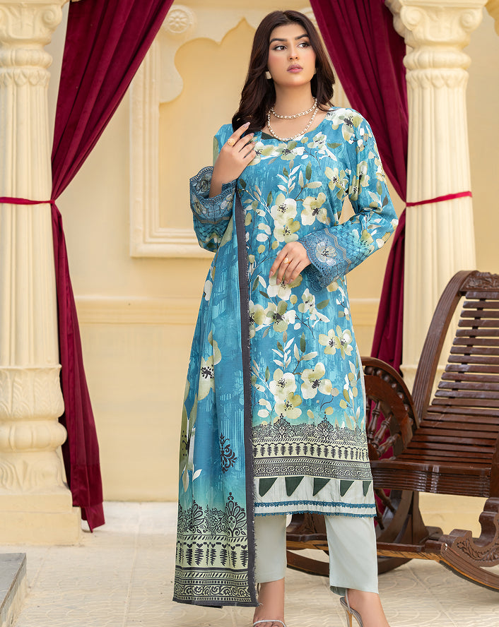 SASSI Viscose Print Shirt & Dupatta Vol-2478