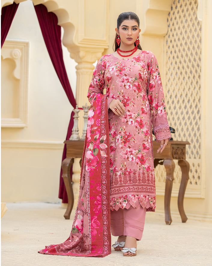 SASSI Viscose Print Shirt & Dupatta Vol-2478