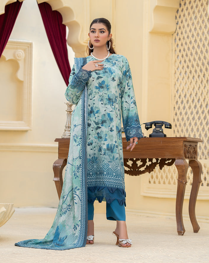 SASSI Viscose Print Shirt & Dupatta Vol-2478