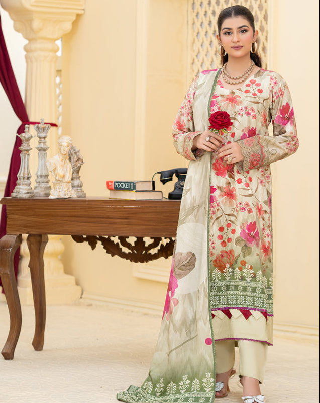 SASSI Viscose Print Shirt & Dupatta Vol-2478