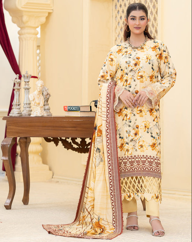 SASSI Viscose Print Shirt & Dupatta Vol-2478
